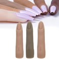 thumbnail image 2 of 5D Simulation Finger Model Realistic Looking Ergonomic Design Reusable Super Soft Easy to Clean Practice Manicure Skills Silicone, 2 of 10