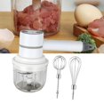 thumbnail image 4 of Licuadora de mango Mezclador de ajo inalámbrico de mano, batidor de huevos con USB, 2 agitadores , licuadora de , batidora de crema, Magideal Licuadora de mango, 4 of 6
