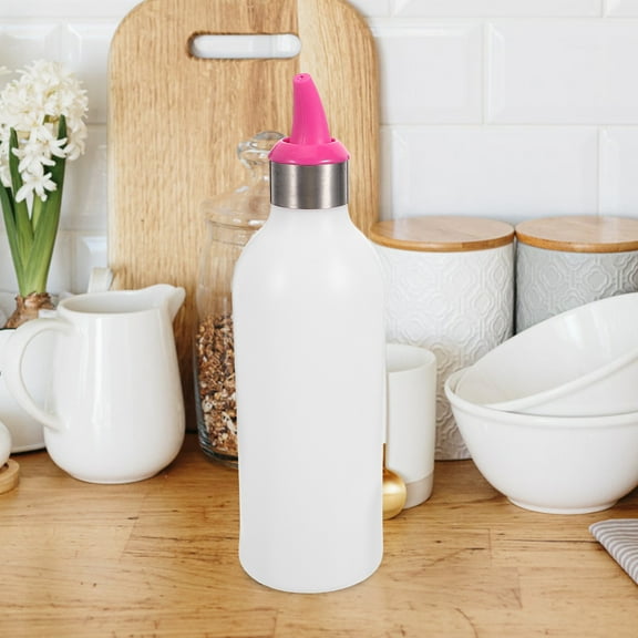 GOOHOCHY Reusable Condiment Squeeze Bottle Plastic Seasoning Squirt Bottles With Caps Salad Dressings Bottles Empty Honey Storage Holder For Sauces Paint Oil Condiments