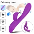 thumbnail image 4 of XBONP 2 in 1 Powerful Rabbit Vibrator Silicone Large Size Wand G-Spot Massager Vibrators Sex Toy for Couple, 4 of 5
