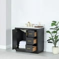thumbnail image 2 of Gazsi 36" Single Bathroom Vanity Set in Brown Oak without Mirror, 2 of 10