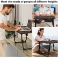 thumbnail image 6 of Laptop Desk for Bed Height Adjustable, Lap Bed Table with USB/Storage Drawer/Cup Holder/Tablet Stand/Book Shelf, Foldable Breakfast Tray Portable for Reading Writing, Sofa & Floor, 6 of 6