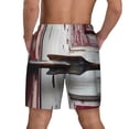 thumbnail image 2 of Haiem Rustic Door Handle Closeup Mens Swim Trunks with Compression Liner 2 in 1 Swimming Shorts Stretch Swimwear Quick Dry,Board Shorts-3X-Large, 2 of 9