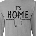 thumbnail image 4 of Inktastic It's Home Alabama State Outline Distressed Text Long Sleeve T-Shirt, 4 of 5