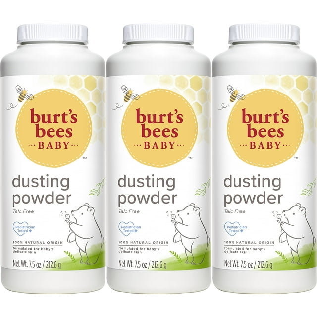 Polvo hipoalergénico Burt's Bees para bebés, 220 ml (paquete de 3)