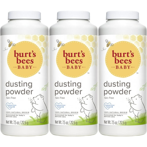 Polvo hipoalergénico Burt's Bees para bebés, 220 ml (paquete de 3)