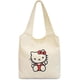 thumbnail image 1 of Women's Aesthetic Canvas Tote Bag, Small Cute Reusable Cotton Cloth Crossbody Bag Handbag for Work & Shopping, 1 of 4