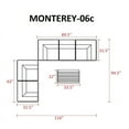 thumbnail image 2 of TKC Monterey 6 Piece Patio Wicker Sofa Set in Turquoise, 2 of 2