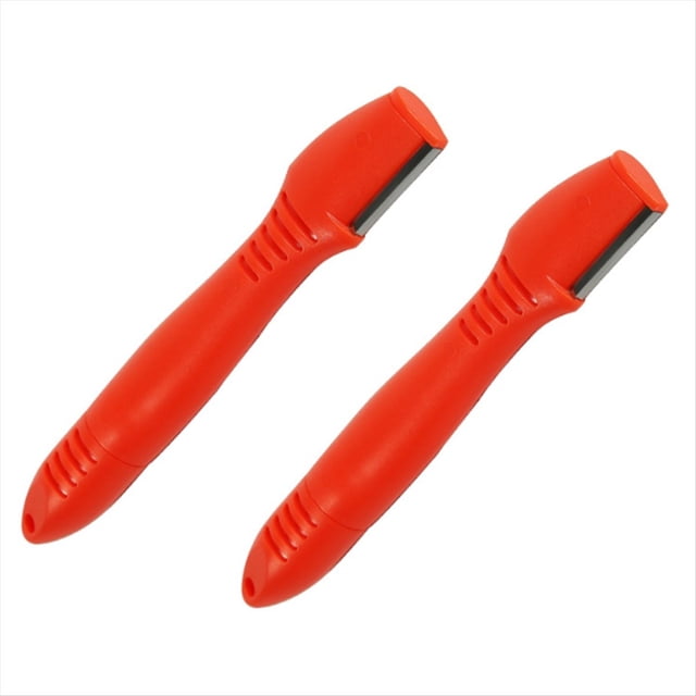 Afiladores de Cuchillas de Bolsillo Universales de 2 Piezas en Aleación Duradera de Acero de Tungsteno, Herramienta de Jardín Multiusos para Poda Mejorada