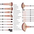 thumbnail image 2 of Make up Brushes,18 Pcs Professional Makeup Brush Set with PU Leather Bag Beige, 2 of 4