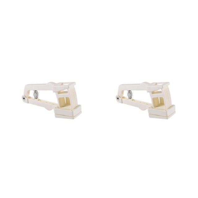 Wosthever Rebanador de ajo Mango de plástico de acero inoxidable DIY Trituración Cocina Ginger Chopper Ahorro de trabajo Rebanar Cocinar Beige 2piezas Wosthever CBP211676