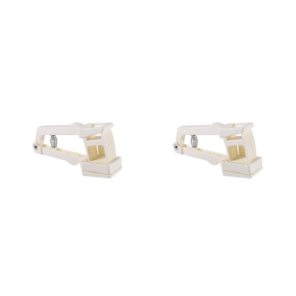 Rebanadora de ajo manual Wosthever Prensador trituradora Cocina picadora de jengibre Beige 2Conjunto