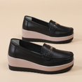 thumbnail image 3 of Eltusu Women Loafer Flat Shoes, Slip on Breathable Soft Round Toe Comfort Shoes Black Size 8.5, 3 of 7