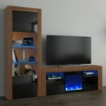 thumbnail image 1 of Milano Set 145EF-BK Electric Fireplace Modern Wall Unit Entertainment Center, 1 of 4