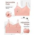 thumbnail image 4 of Livona 6 Pack Training Bras for Girls-Sports Bra, Fitness Bra, Padded Everyday Bra Bralette,Crop Cami Tank Top (6-14), 4 of 5