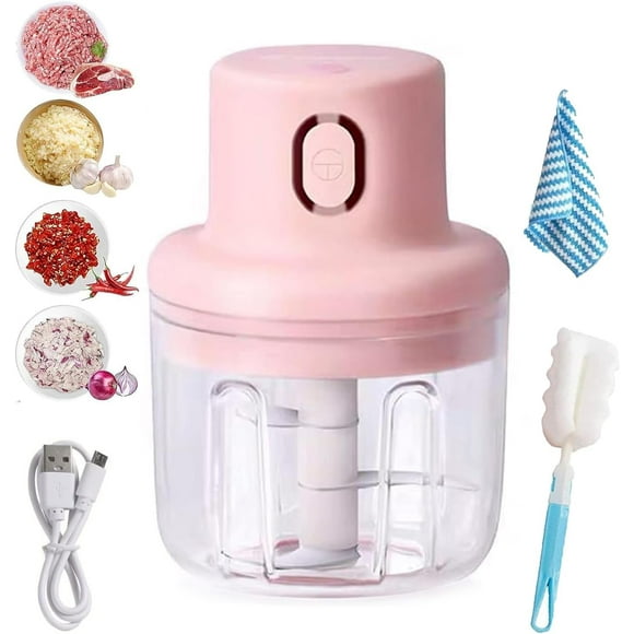 Fair Faction Picr de alimentos, picr de facción, picr de alimentos inalámbrico Fair Faction, procesr de alimentos pequeño, picr manual para mini verduras y frutas con recipiente para