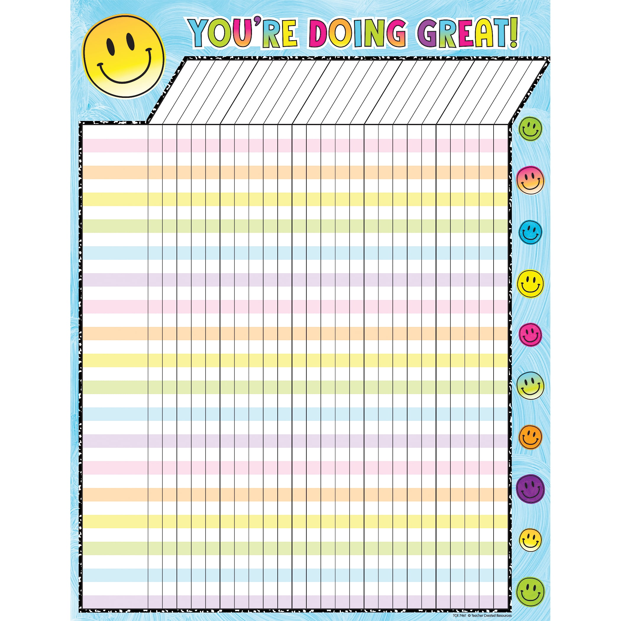 Teacher Created Resources Brights 4Ever Incentive Chart, Pack of 6