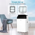 thumbnail image 2 of 14,000 BTU Portable Air Conditioner,3-in-1 Cooling,Dehumidifier&Fan,Auto-Evaporation,LED Display,Remote, 2 of 6