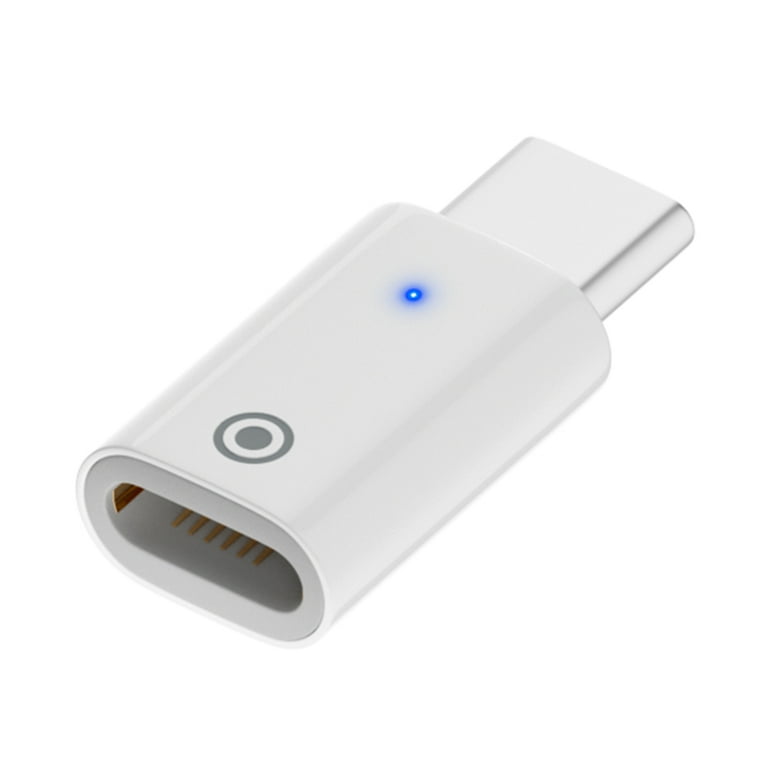 GEjnmdty Charging Adapter for Apple Pencil 1st Generation (Lighting to  Type-C Straight)