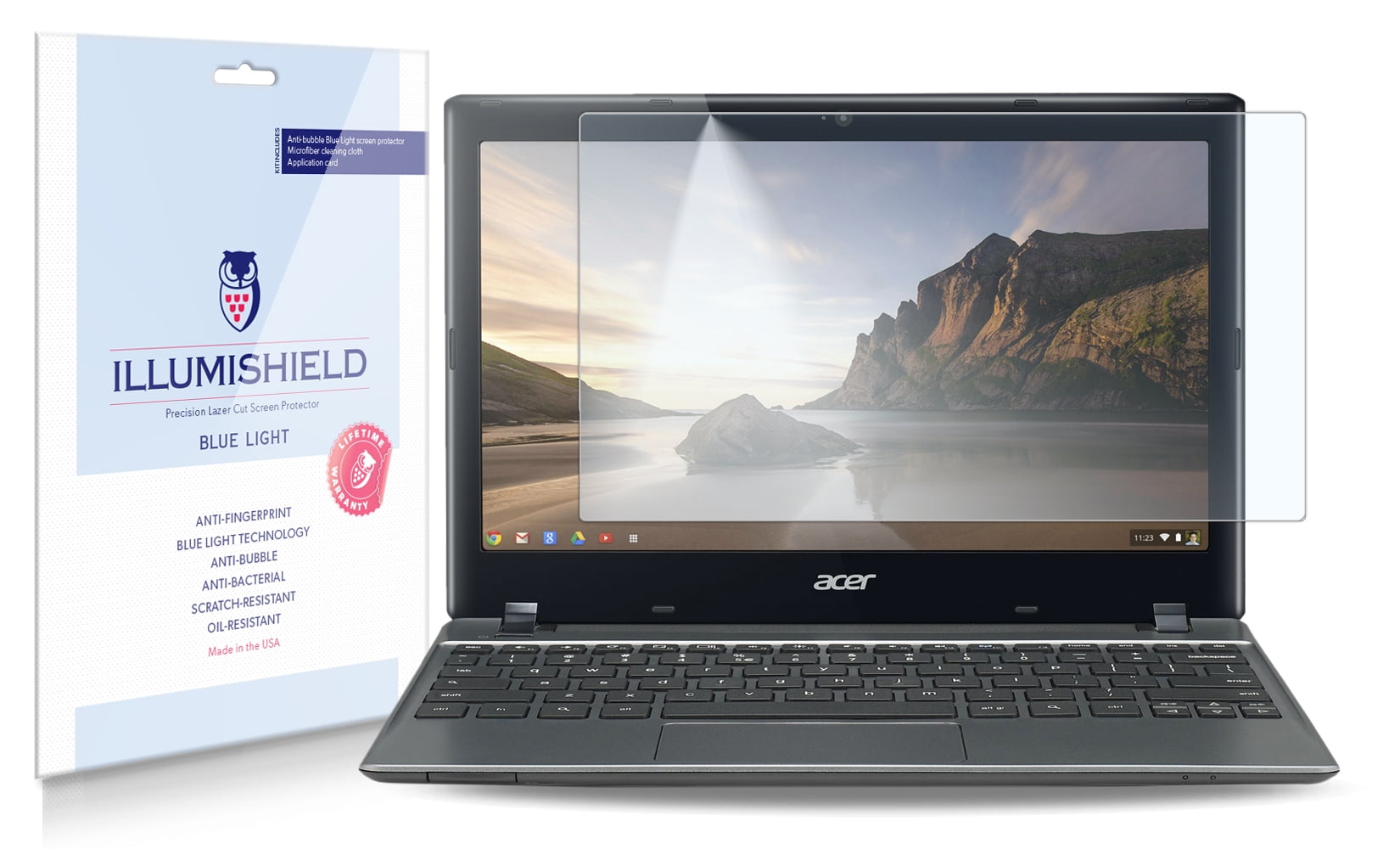 iLLumiShield Blue Light Screen Protector 1x for Acer Chromebook 11.6