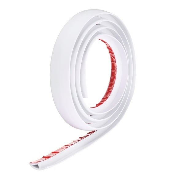 Uxcell Floor Transition Strip 1.4" 6.56ft Self Adhesive Carpet to Tile Transition Edging Trim for Uneven Floors Height 10mm, White