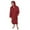 Wine, variant on Mens 100% Terry Cotton Toweling Bathrobe Dressing Robe Hooded Blue Large