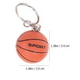 thumbnail image 2 of CTIRCHIU 2-Pack Orange PU Sport Keychains for Office Hanging Decoration and Daily Use, 2 of 7