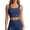 Navy, variant on TIANZEN Lightweight Fixed Strap Yoga Bra For High Fitness And Training Breathable Supportive Wireless Athletic Top For Running And Workouts Crop Sports Bra Girls