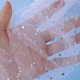 thumbnail image 4 of 1 pieza de tul blanco de 25 yardas x 15 cm, tul enrollado con lentejuelas, estrella, copo de nieve, para decoración de mesa, boda, tótem de Navidad, vestido de fiesta DIY ER, 4 of 5