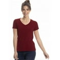 thumbnail image 2 of Wear Sierra Women's V-Neck T-Shirt, Turkish Pima Cotton, Soft & Breathable, Zinfandel, Small, 2 of 6