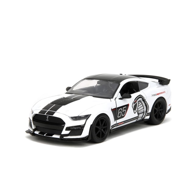 Coche Fundido a Presión Jada Toys Bigtime Muscle Ford Mustang GT500 2020 Blanco 1:24