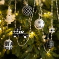 thumbnail image 5 of Valery Madelyn 70ct 2.36 inches Christmas Ornaments Set, Shatterproof Black and White Christmas Decoration Hanging Ornaments for Xmas Holiday Tree Decorations, 5 of 10