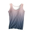 thumbnail image 2 of Fanxing Tank Top with Built in Bra for Women Tie Dye Print Shelf Bra Adjustable Spaghetti Strap Camisole Tops Basic Padded Bras Undershirts Navy,L, 2 of 8