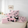 thumbnail image 4 of Erosebridal Kawaii Panda Bed in a Bag King size, Pink Animal Bed Set, Cartoon Theme Decor, Reversible 7pcs, 4 of 5