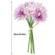 thumbnail image 2 of Ramo de flores artificiales, paquete de flores de simulación, tela para ceremonia de boda, decoración floral falsa, púrpura Inevent HA7391-05B, 2 of 2