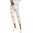 thumbnail image 1 of n:philanthropy Womens Road Ripped Casual Jogger Pants, Grey, X-Large, 1 of 3