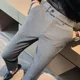 thumbnail image 5 of Pantalones negros para hombre, rectos, 9 cortes, corte ajustado, para negocios, ropa social, trajes para hombre, pantalones, oferta de diseñador, 5 of 5