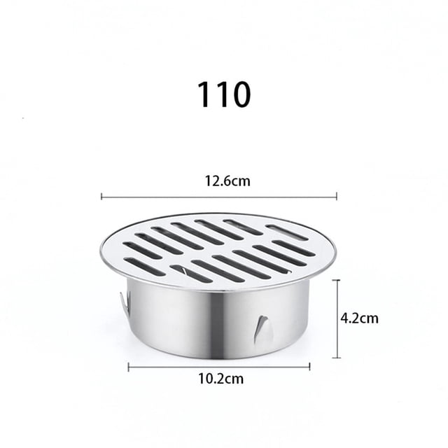 Tapa de drenaje de piso redondo para techo de balcón de acero inoxidable, tapa para tubería de lluvia