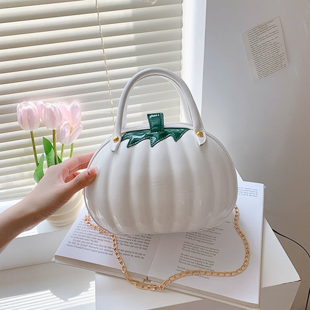 Bolso de mano para mujer, estilo otoñal, bandolera, bolso con forma de calabaza, pequeño y moderno.