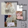 thumbnail image 6 of PH 23 Inch Rhinestone Bag Straps 2pcs Alloy Bag Handles 5mm Metal Bag Straps Short Purse Handles Handbag Handles Wallet Straps Bag Replacement Strap with Swivel Clasp for DIY Bags Platinum Platinum, 6 of 7