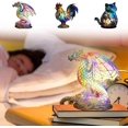 thumbnail image 3 of KUIZAP Lampe de Table Animal en Résine Teintée Veilleuse pour Chambre Maison (Éléphant), 3 of 7