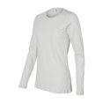 thumbnail image 2 of Bella  Canvas - Womens Relaxed Long Sleeve Jersey Tee - 6450 XX-Large White, 2 of 3