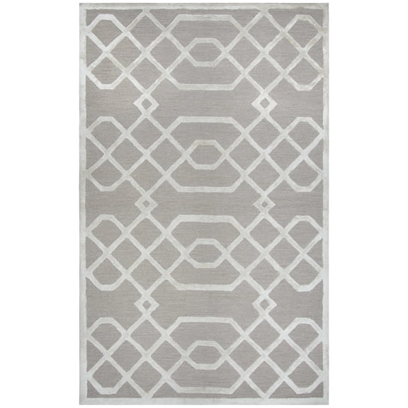 Rizzy Rugs Monroe Area Rug ME316A Beige Crosses Angled 8' x 10' Rectangle