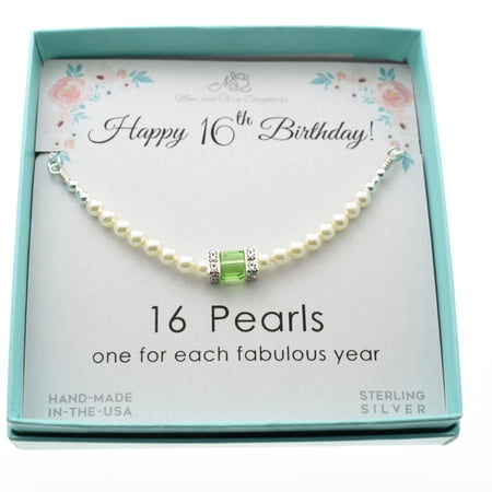 16th Birthday Gift. Birthstone Necklace. Sweet 16 Birthday Gifts for Her. Sixteenth Birthday Gift. August