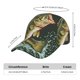 thumbnail image 2 of Fotbe Largemouth Bass jumps out of water Gorro Clásico de Béisbol, Gorra Ajustable con Broche Snapback, Gorro de Exterior de Algodón Suave, 2 of 6