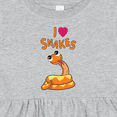 thumbnail image 4 of Inktastic I Love Snakes Girls Baby Dress, 4 of 5