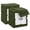 Army Green, variant on Linteum Textile 100% Cotton Premium Washcloths, 12x12 Inches [Pack of 12] Light Grey