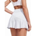 thumbnail image 2 of Weardear Short Skirts for Women with Pockets Mesh Ruffle Patchwork High Waisted Breathable Athletic Tennis Skirts, 2 of 6
