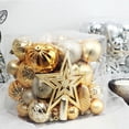 thumbnail image 3 of Inteprter Paquete de 45 bolas de Navidad, juego de atmósferas navideñas decorativas DIY, colgante de Navidad para mascotas, decoración de fondo para Kits de decoración para fiestas rojo blanco Inteprter HA065297-04B, 3 of 6