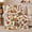 Cookie Trays, variant on Gingerbread Cookies and Cocoa on Cream, Cheerful Vintage Holiday Baking Scene for Christmas Lovers, Christmas Gift, Soft Flannel Blanket for Kitchen Nook and Family Room, Festive Home Decor